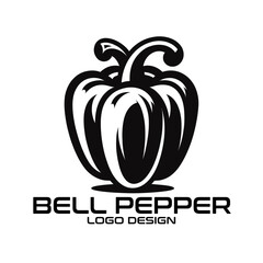 Wall Mural - Bell Pepper Vector Logo Design