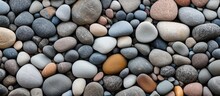 Pile Of Rocks With Tiny Orange Stone