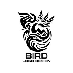 Wall Mural - Bird Vector Logo Design