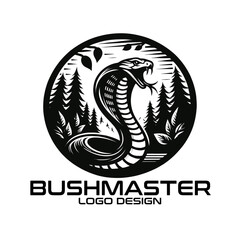 Wall Mural - Bushmaster Vector Logo Design