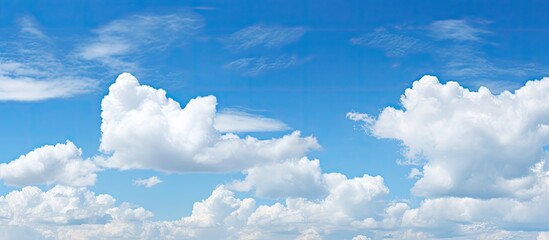 Canvas Print - Clouds above grassy field