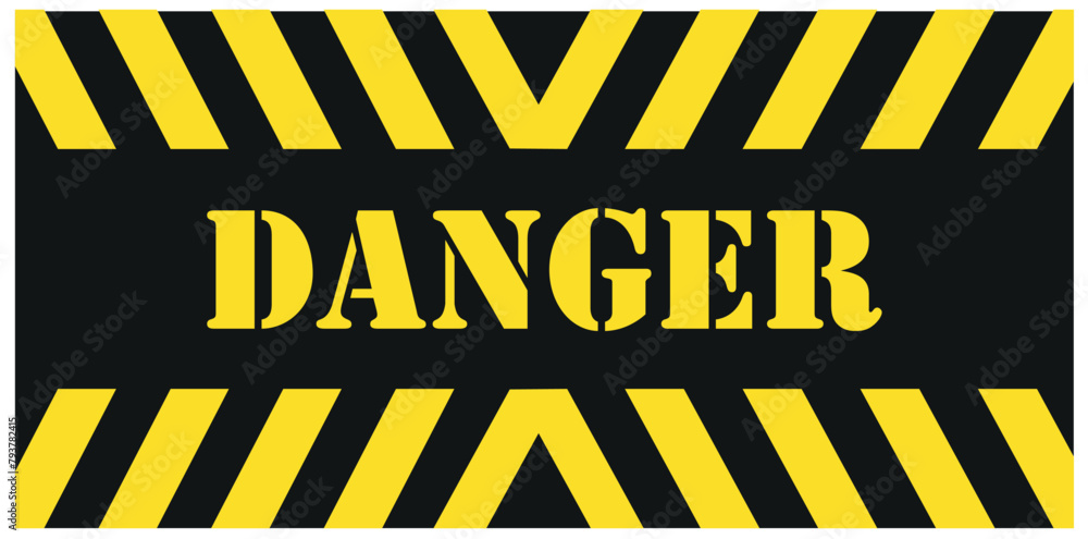 Warning Sign With Text warning sign, warning text, warning text, traffic lane warning sign ...