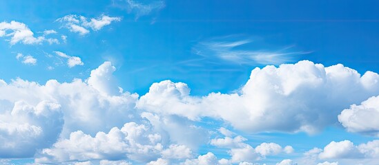 Wall Mural - Many Clouds Above Grass Field