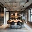 © duyina1990 - Modern office interior with conference table and chairs