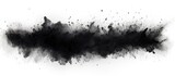 Fototapeta  - Black smoke billows over a white background