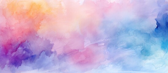 Poster - Colorful cloud painting