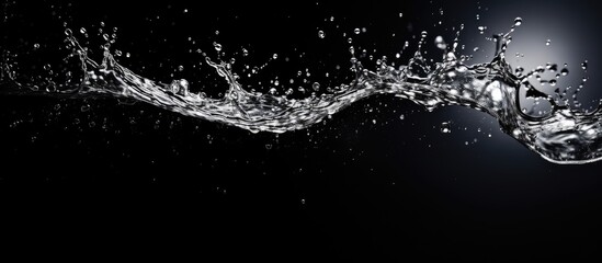  Water Splash on Dark Background