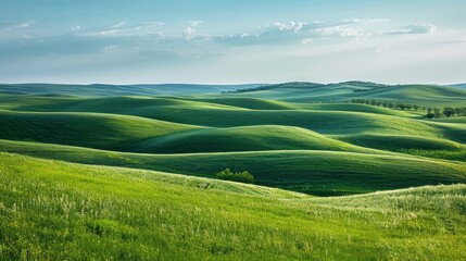 Sticker - Green rolling hills of Tuscany, Italy