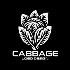 Wall Mural - Cabbage Vector Logo Design