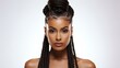 © duyina1990 - b'portrait of a beautiful black woman with braided hair'