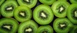 Kiwi fruit halved closeup