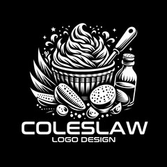 Canvas Print - Coleslaw Vector Logo Design