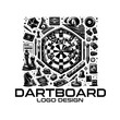 © isuru - Darts Board Vector Logo Design