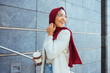 Beautiful muslim girl wearing traditional hijab