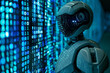 Robot encrypting data or transmitting secure information using advanced encryption algorithms