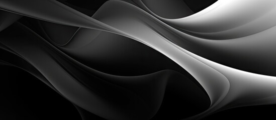 Curved abstract monochrome design