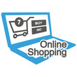 online shopping icon, web shopping, online shop label, sale logo, store in a laptop, online store sign on white background, sale icon, vector artwork