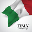 Republic Day Italy. Celebration banner. Italy flag. Vector Illustration
