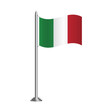 Flag of Italy. Vector Illustration. 
