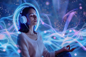 Poster - Neuroplasticity and Cognitive Enhancement Through Bedtime Affirmation Meditation: Enhancing Sleep and Sound Therapy Environment