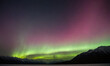 Beautiful northern lights in the sky over Alaska.