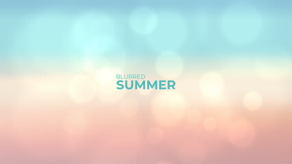 Aufkleber - Summertime colors. Blurred background with soft color gradients for Summer season creative graphic design. Vector illustration.
