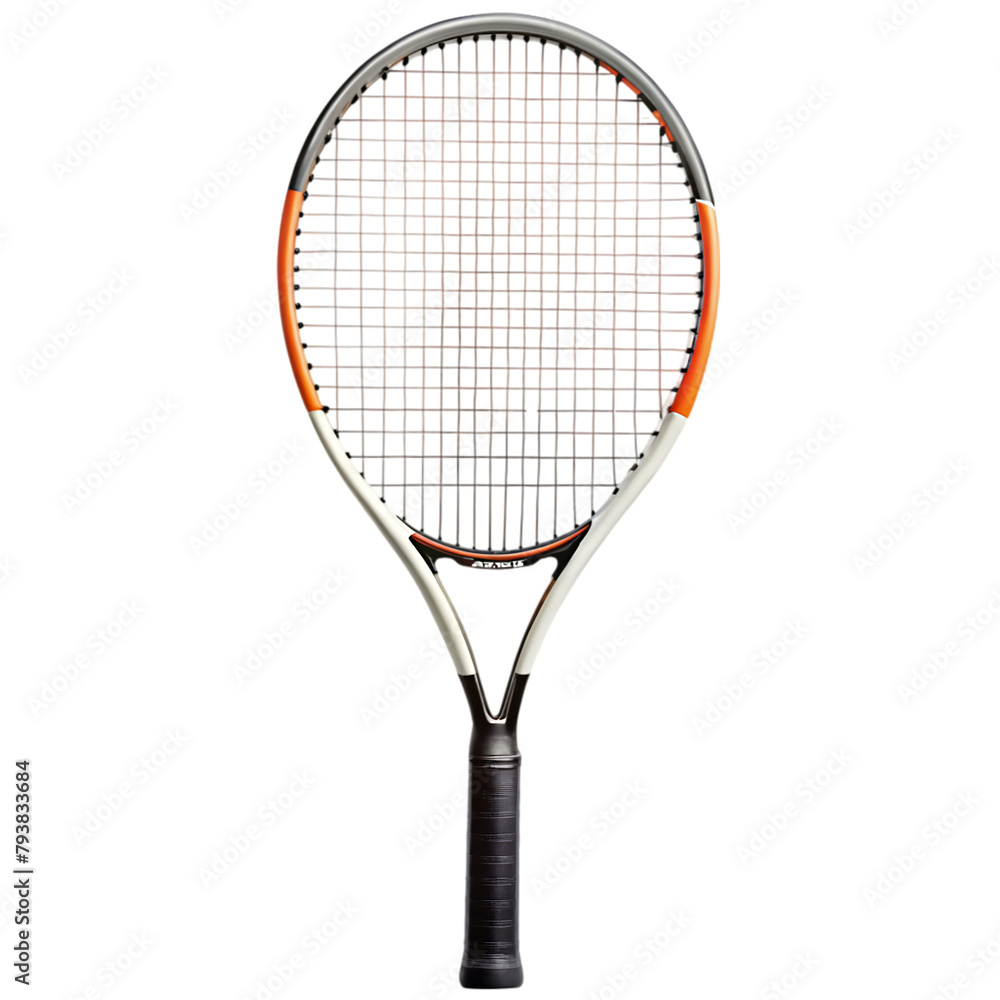 Tennis racket isolated on a white background 3d render Stock Photo ...