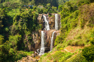 Wall Mural - Ramboda Falls, Sri Lanka.