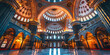 Glimmering Majesty  Mosque Interior Shines with Sparkling Light
