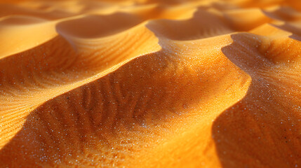 Wall Mural - Desert sand pattern during the daylight. wave sand pattern of the desert