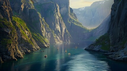 Canvas Print - River in the mountains