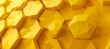Vibrant Yellow Cubic Patterns: Mesmerizing Abstraction in an Ultrawide Banner Background