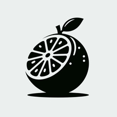 Limes fruit silhouette vector illustration White Background