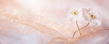 Fototapeta Niebo - Papier dekoracyjny, wzór kwiatowy, puste miejsce, tapeta