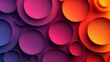 A modern abstract image with overlapping circles in vibrant shades.