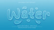 © Little Space  Studio - Water 3d editable text effect. Realistic water mockup template