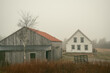 A small farm on a foggy day, Beals Island, Maine