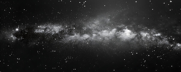 Wall Mural - Outer space sky with Stars. Galaxy universe black background of shiny starfield texture.
