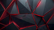 Red metallic abstract black cyber geometric lines, unusual background, illustration of unusual backgrounds.