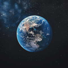 Wall Mural - the earth in space,created with generative ai tecnology.