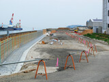 Fototapeta Nowy Jork - 工事現場に確保された通路。
瀬戸内海沿岸の工事現場。