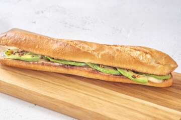 Wall Mural - Mozzarella avocado sandwich