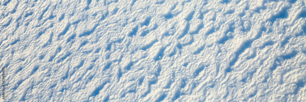 Beautiful winter background with snowy ground. Natural snow texture ...