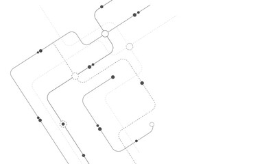 Vector design Network technology and Connection concept. Simple technology graphic background.