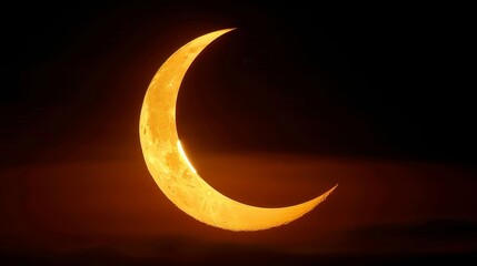 Wall Mural - eclipse: an illustration of a solar eclipse, showing the moon partially covering the sun
