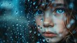 © Dumrongkait - Child's Gaze Through a Rainy Window