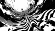 © シシ セツセツ - dazzle camouflage,background,texture,monochrome,simple,Abstract,cool graphics,wave,sea of zebra,Magnificent