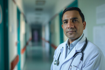 Wall Mural - doctor in a hospital in India