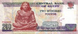 Vector obverse high poly pixel mosaic banknote of Egypt. Front side. Denominations of bill 200 egyptian pounds 2023. Game money of flyer.