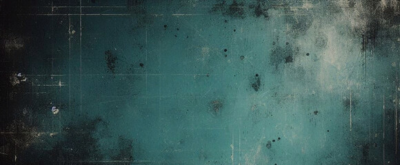 Wall Mural - Seamless Glowing green black blue grainy background dark noise texture banner poster backdrop design copy space. Dark matte background with space for design. Toned fabric surface. Template. Empty